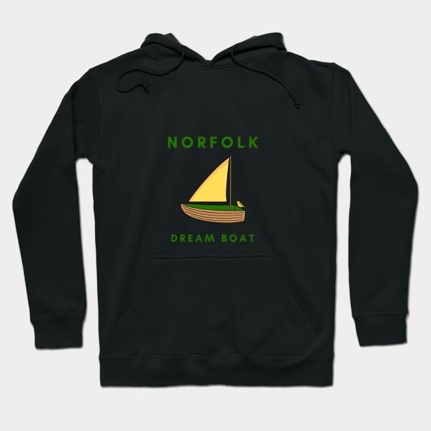 Norfolk Dream Boat Hoodie by MyriadNorfolk